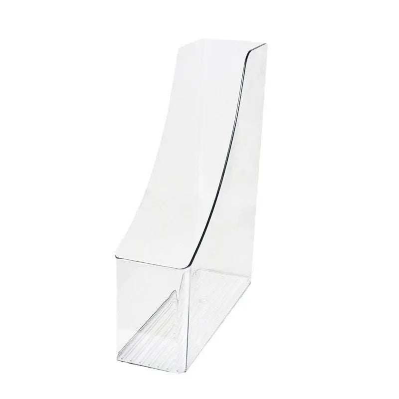 Acrylic Magazine File Holder 4 Slot Clear Desk Organizer for Documents, Folders and Books