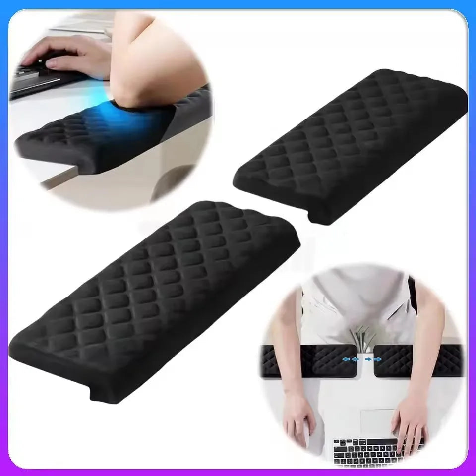 L-Shaped Desk Edge Pad with Memory Foam Design for Office and Gaming Desks