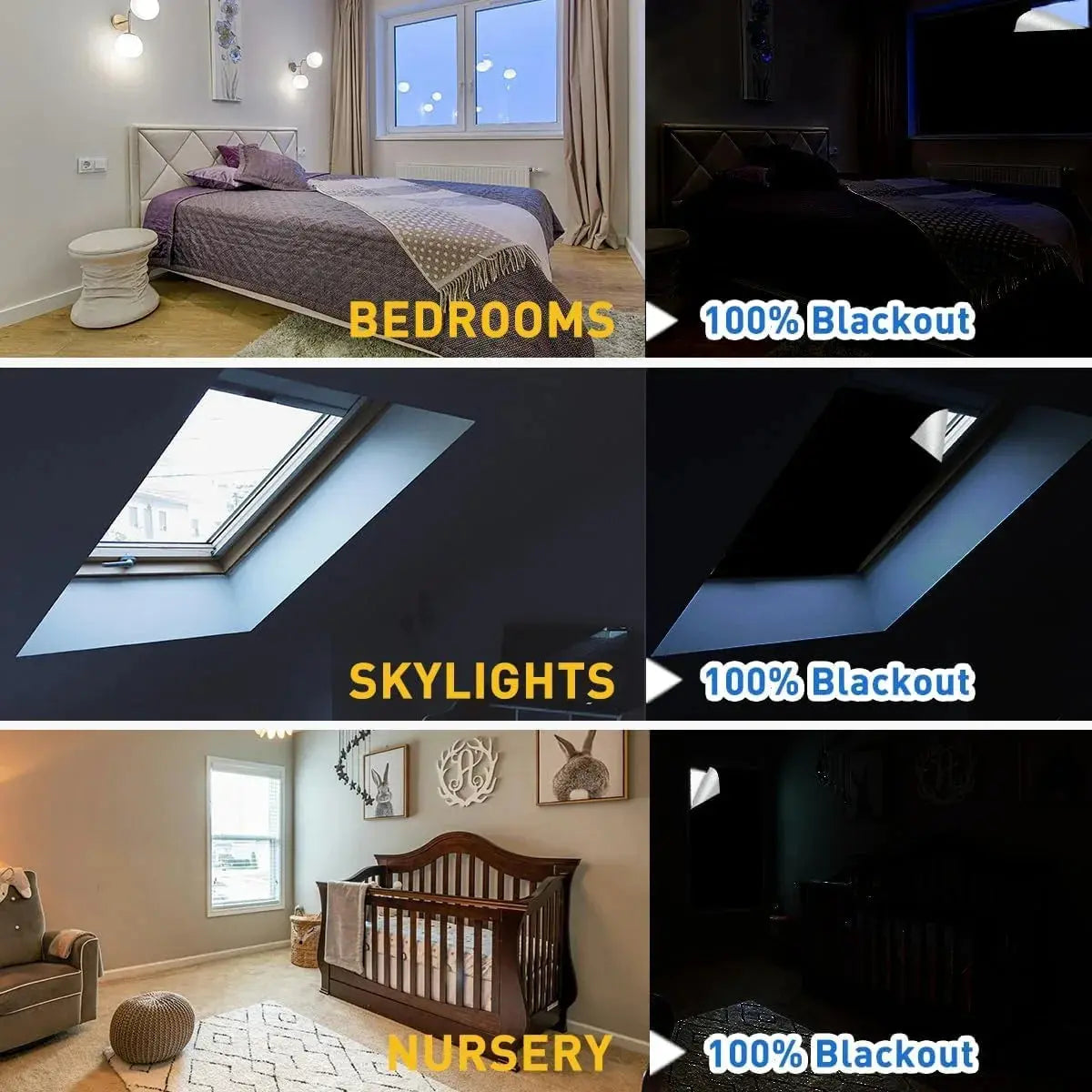 Blackout Magnetic Window Shades with Suction Prevention for Travel and Kids’ Rooms