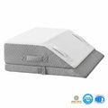 Comfort Elevation Wedge Pillow with Memory Foam Core and Angled Design for Resting, Reading, and Sleep