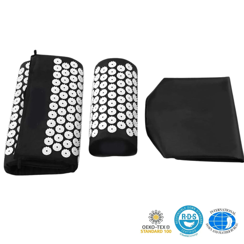 Acupressure Mat and Pillow Set for Back & Neck Pain Relief and Deep Muscle Relaxation