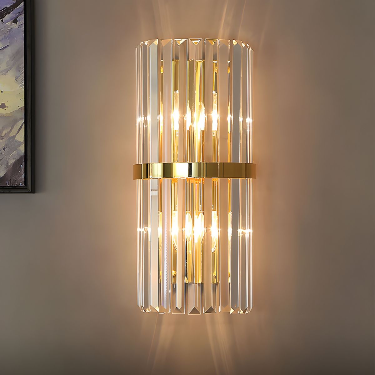 Elegant Crystal Wall Light