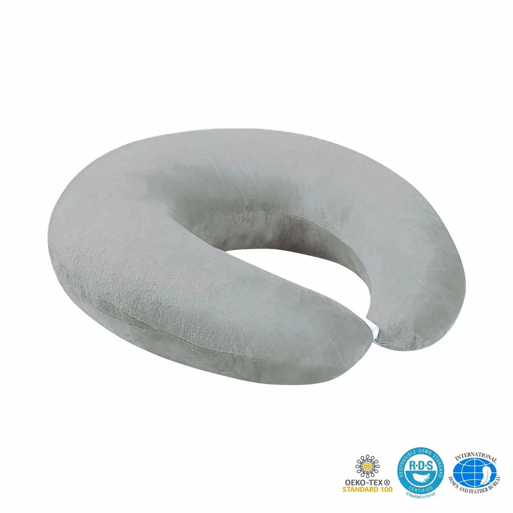 U Shaped Gaming Pillow with Ergonomic Contour for Comfortable Seated Use on Beds, Sofas, and Floors