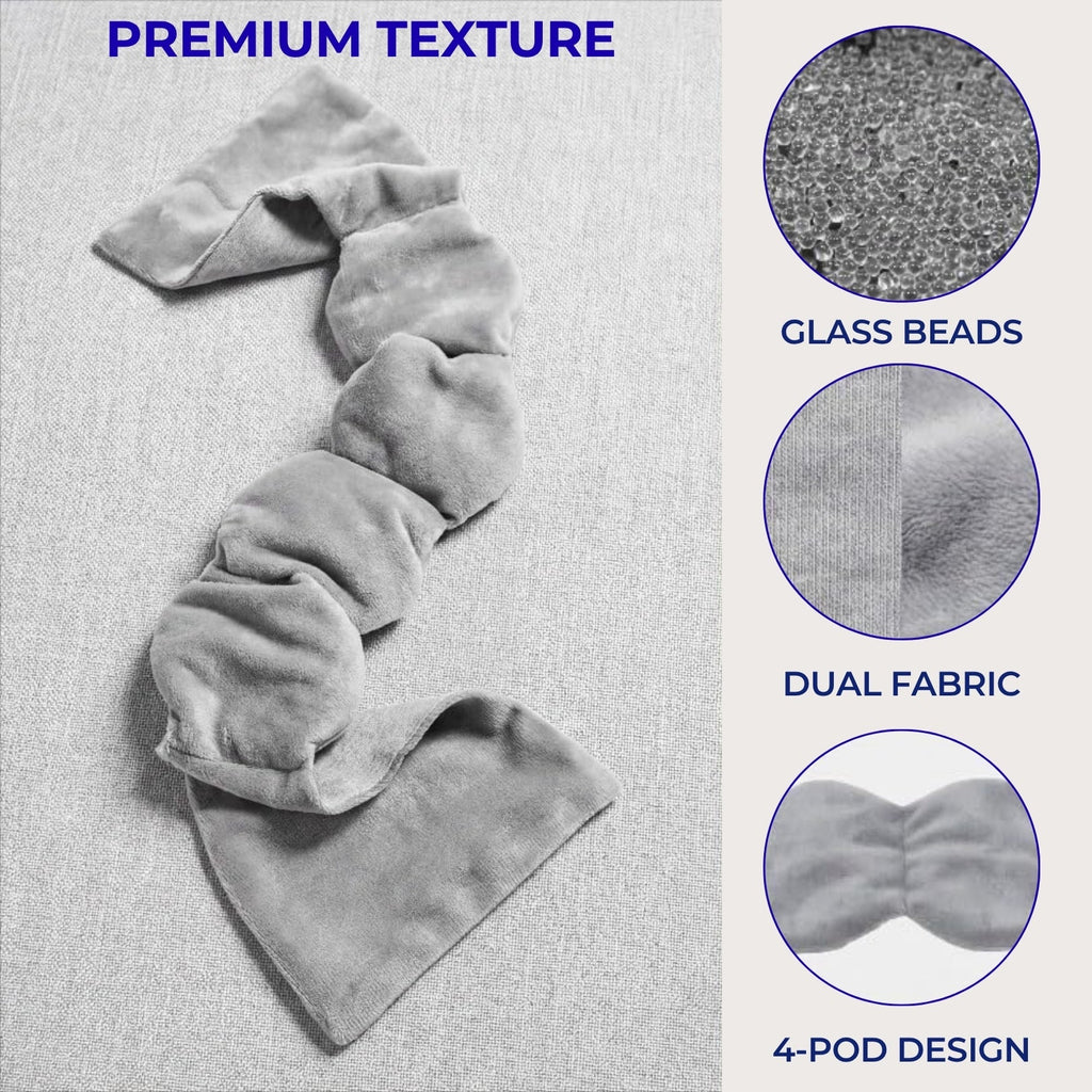 Weighted Sleep Mask with Gentle Pressure and Light Blocking Design for Travel Rest and Daily Relaxation