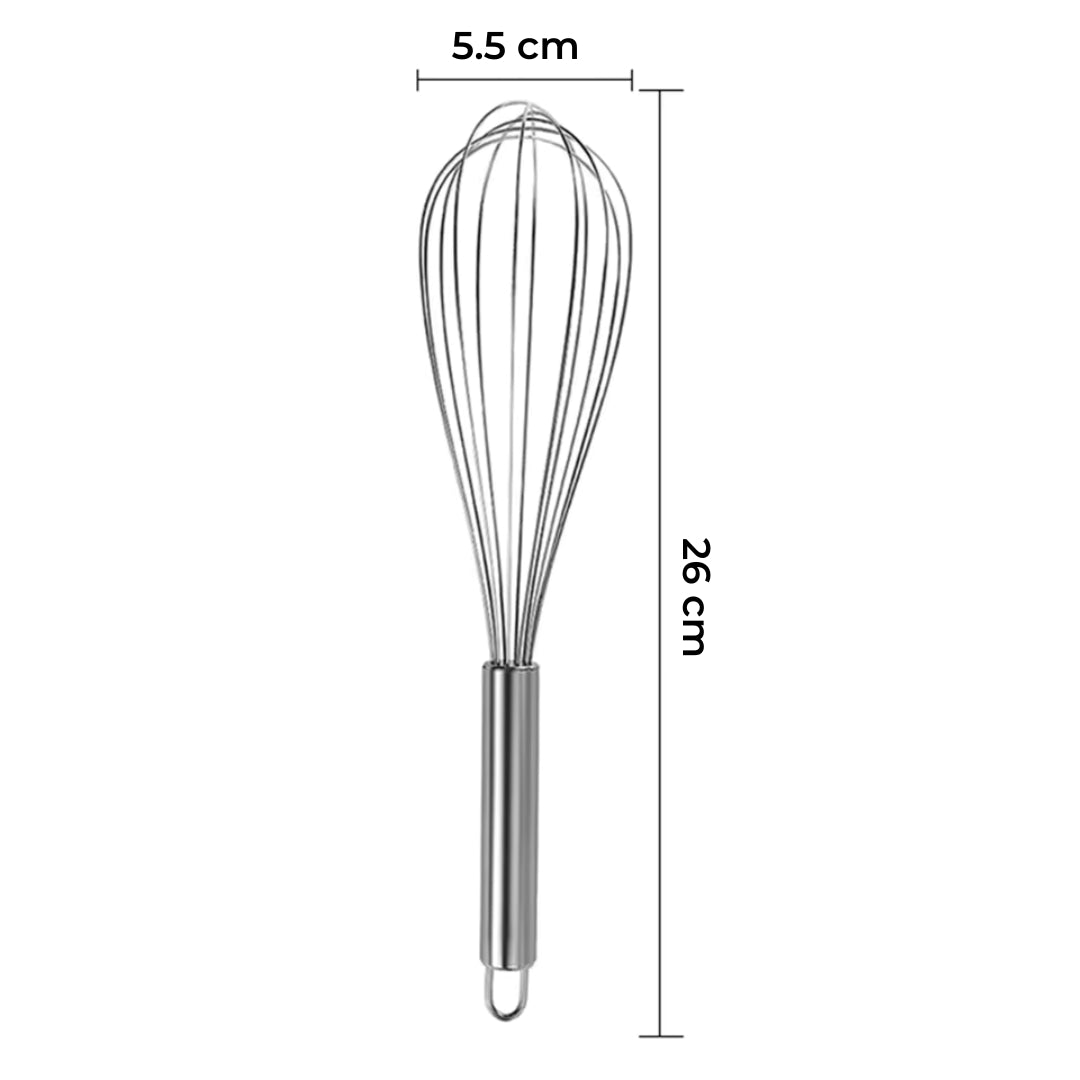 Handheld Stainless Steel Egg Beater Whisk for Baking, Mixing, and Beating Eggs or Milk, Multifunctional Kitchen Utensil
