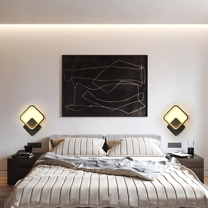 Sleek Modern Square LED Wall Lamp