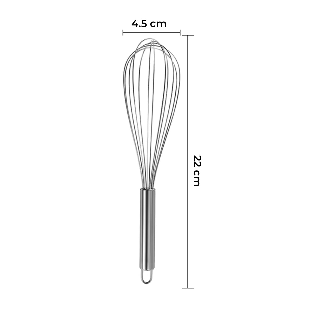 Handheld Stainless Steel Egg Beater Whisk for Baking, Mixing, and Beating Eggs or Milk, Multifunctional Kitchen Utensil