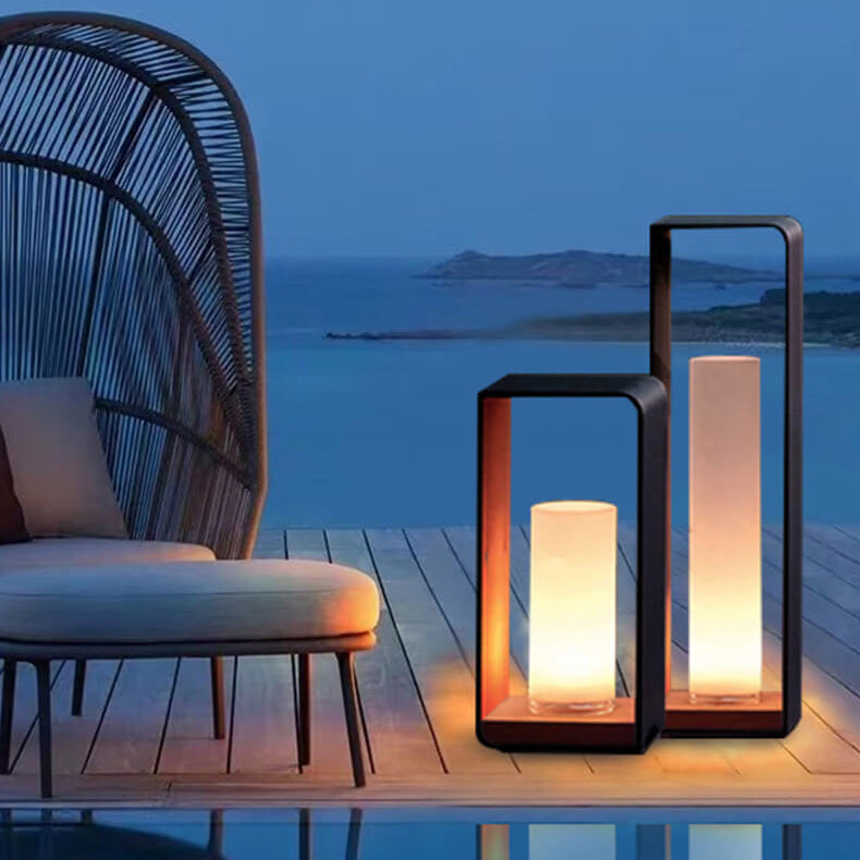 Sleek Modern Square Outdoor LED Light
