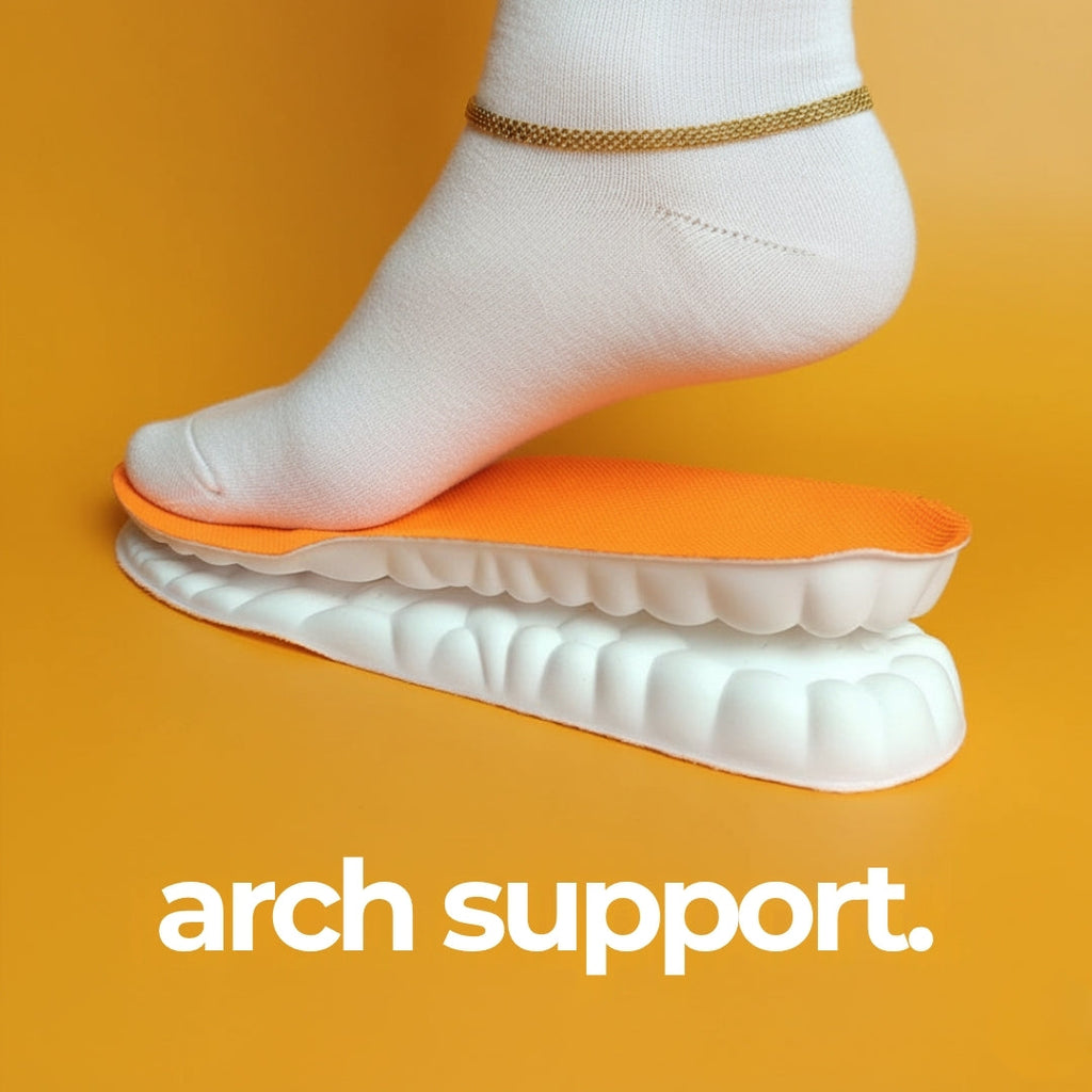 Clouds Memory Foam Insoles with Arch Support and Cushioned Design for Everyday Shoe Comfort