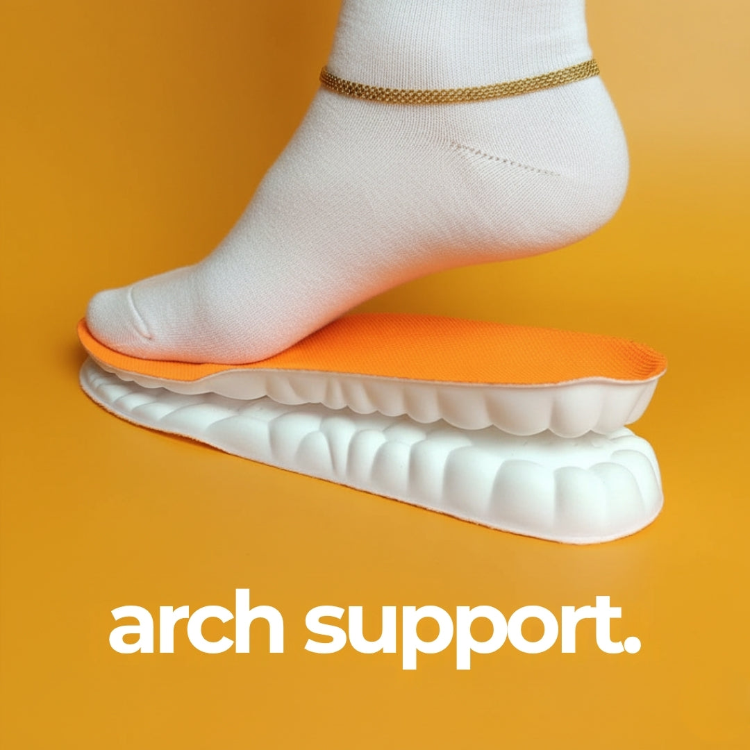 Clouds Memory Foam Insoles with Arch Support and Cushioned Design for Everyday Shoe Comfort