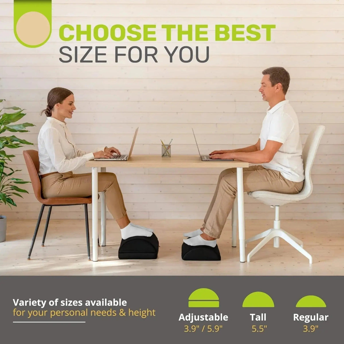 Ergonomic Under Desk Comfort Rest Cushion with Soft Foam Design for Work and Home Seating