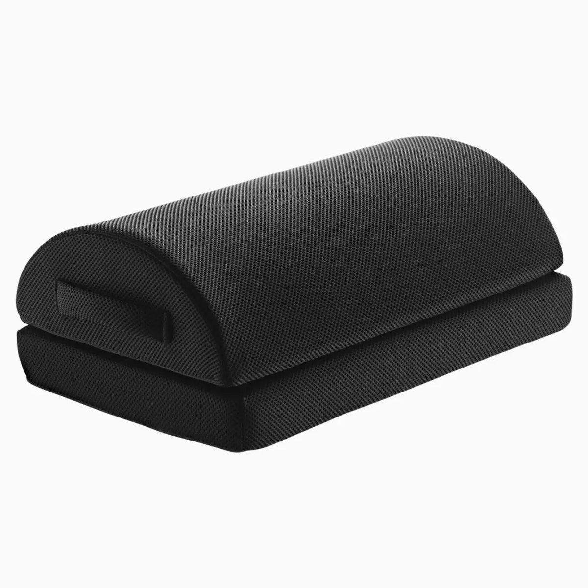 High-Density Memory Foam Footrest with Cooling Fabric and Adjustable Height for Workspace Comfort