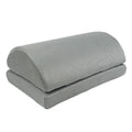 High-Density Memory Foam Footrest with Cooling Fabric and Adjustable Height for Workspace Comfort