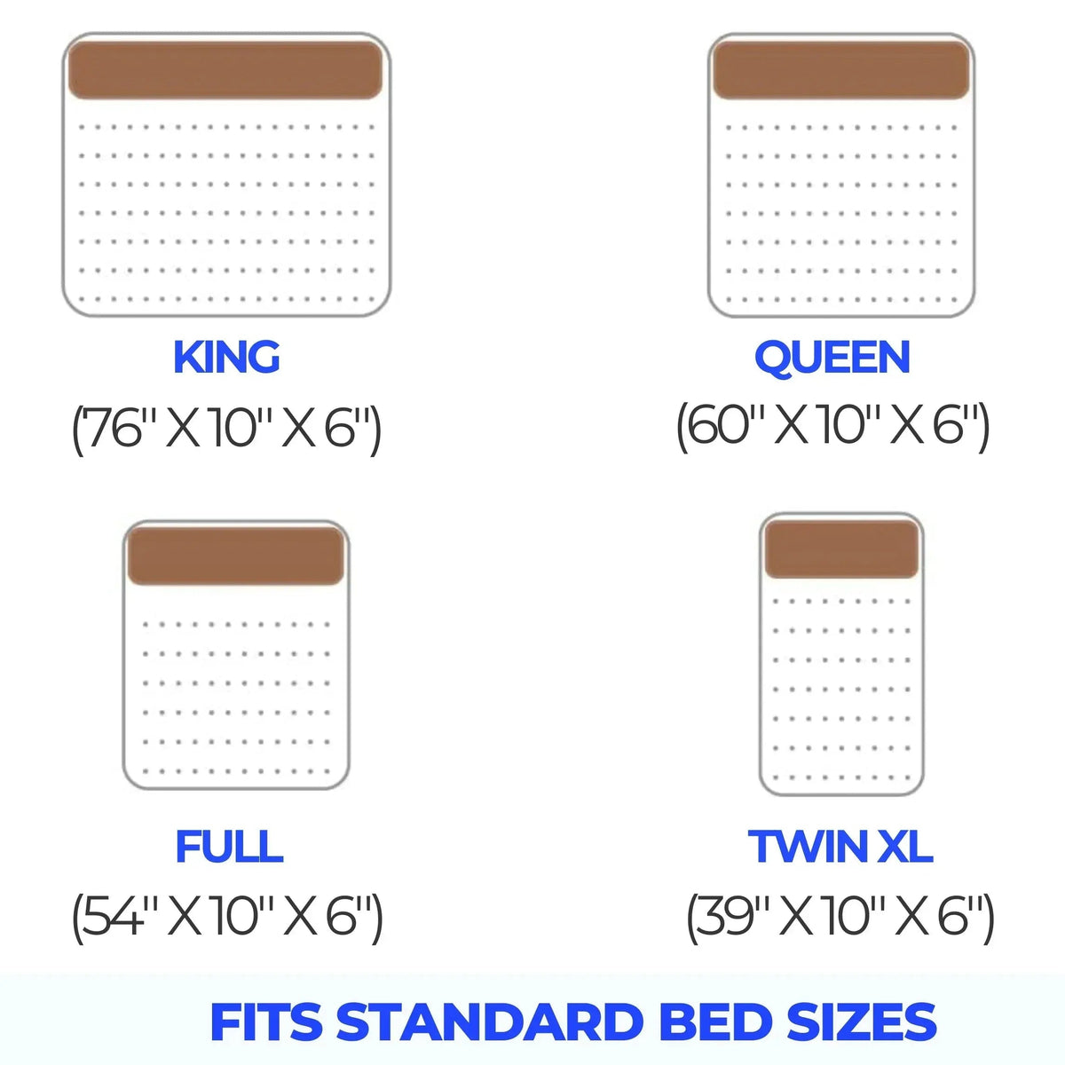 Mattress Gap Pillow with Silicone Grip Dots and Storage Pockets for Secure Bedside Support