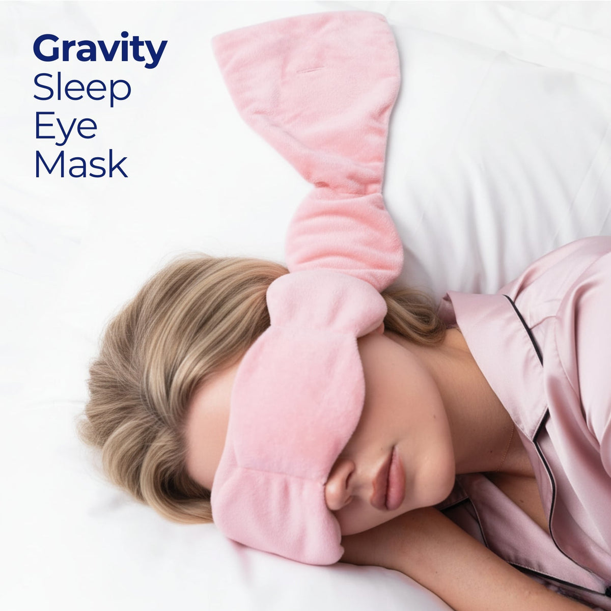 Weighted Sleep Mask with Gentle Pressure and Light Blocking Design for Travel Rest and Daily Relaxation