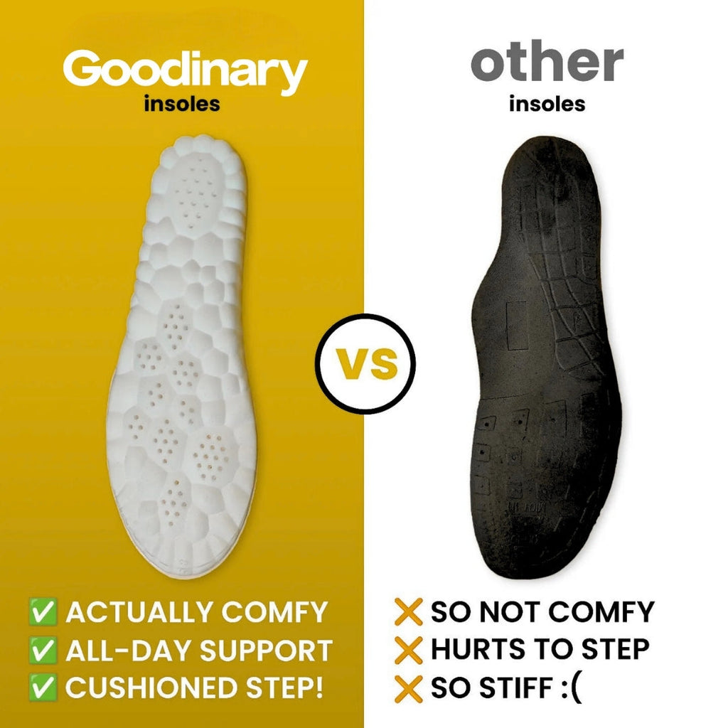 Clouds Memory Foam Insoles with Arch Support and Cushioned Design for Everyday Shoe Comfort