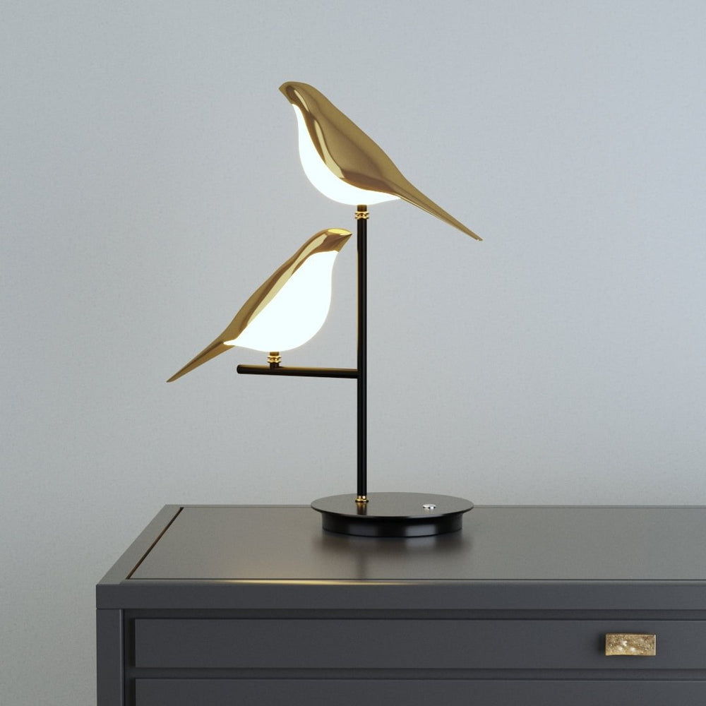 Golden Birdlight Wall Lamp - Elegant Accent Lighting