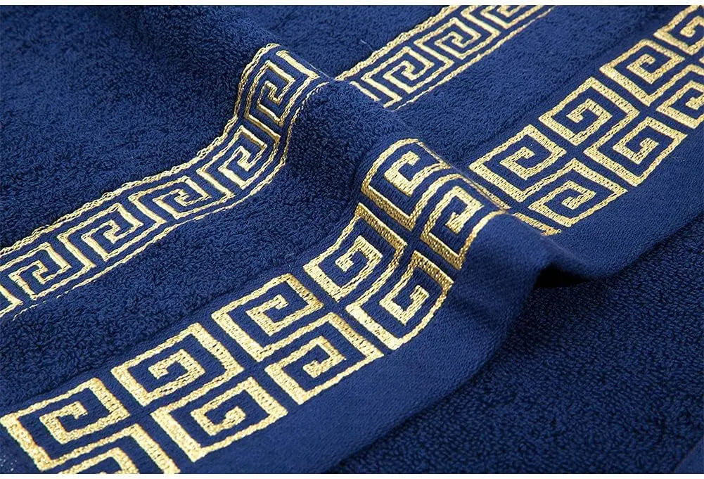 Quick-Dry Cotton Bath Towel Set with Thick Soft Texture for Daily Bathroom Use