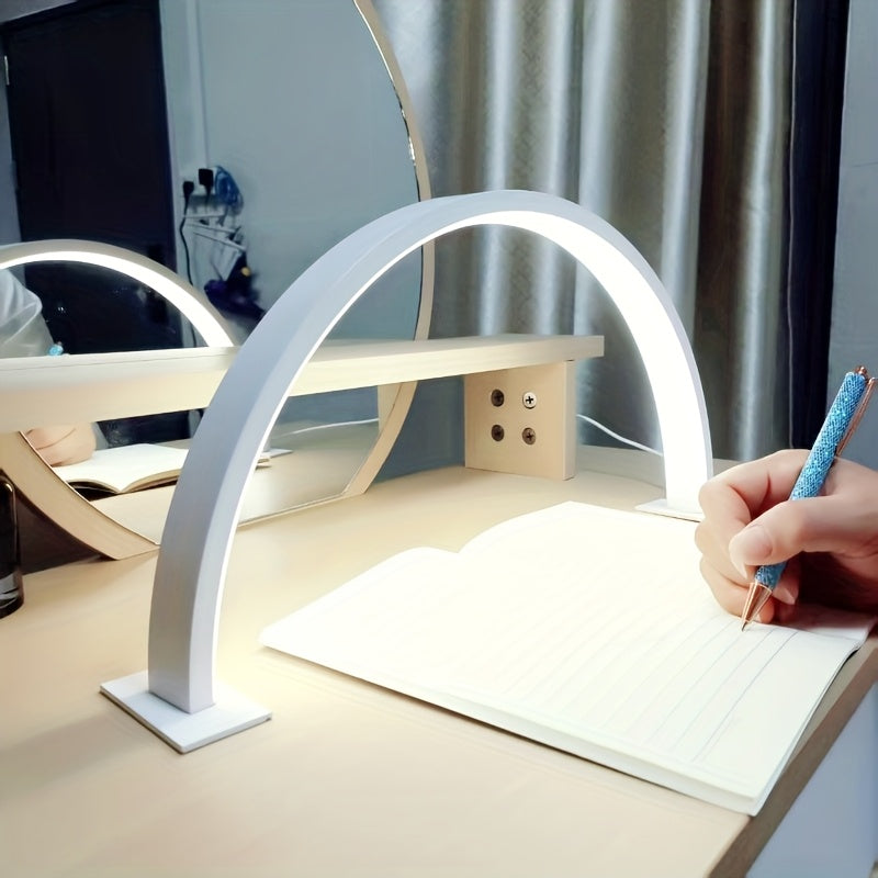 Crescent Moon LED Desk Lamp with Soft Glow