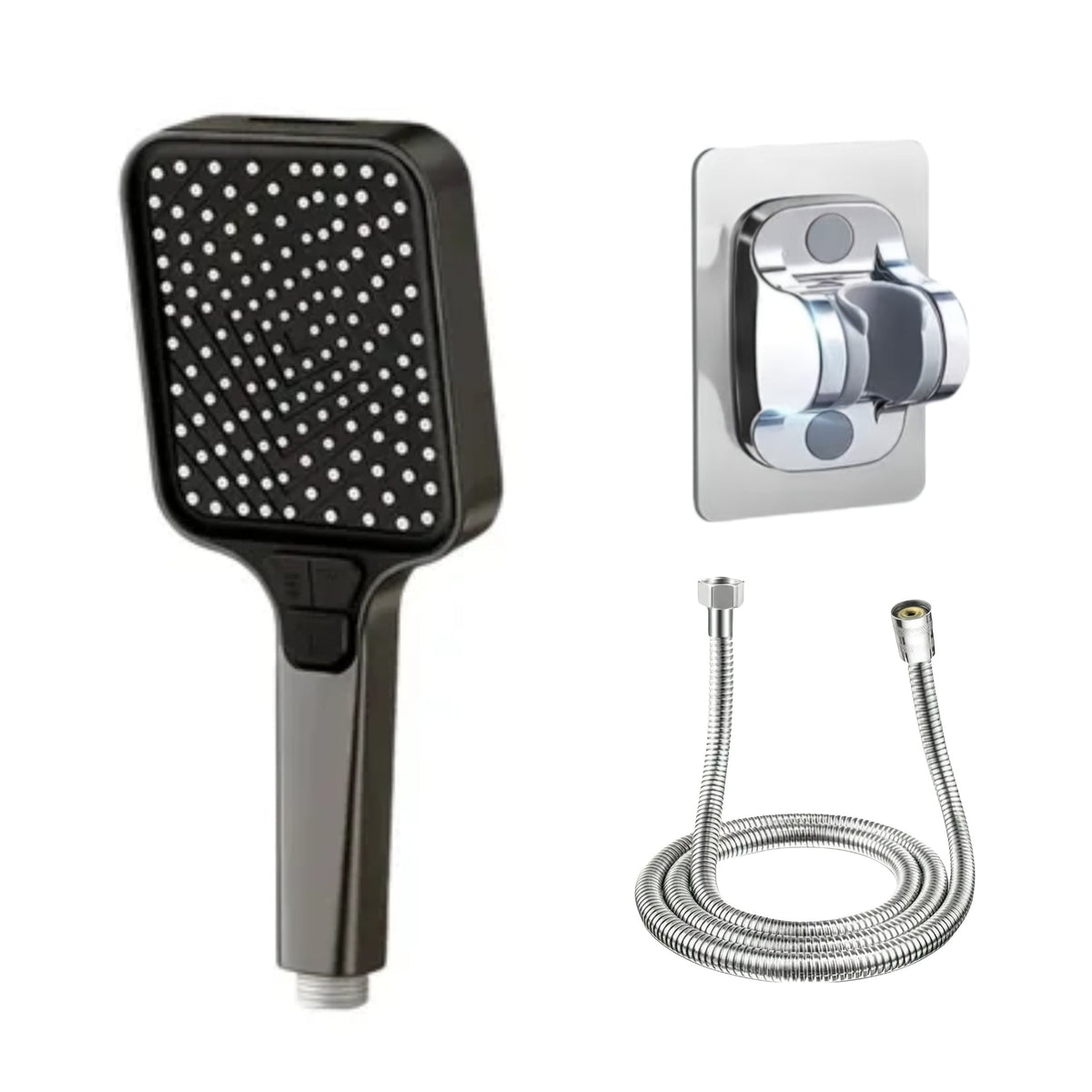 7-Mode Shower Head Set with Large Handheld Nozzle and 79-Inch Hose for Bathroom Shower Use (Included Shower head + 1.5-meter Explosion-Proof hose