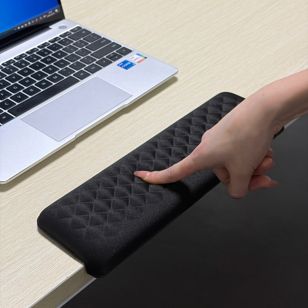 L-Shaped Desk Edge Pad with Memory Foam Design for Office and Gaming Desks