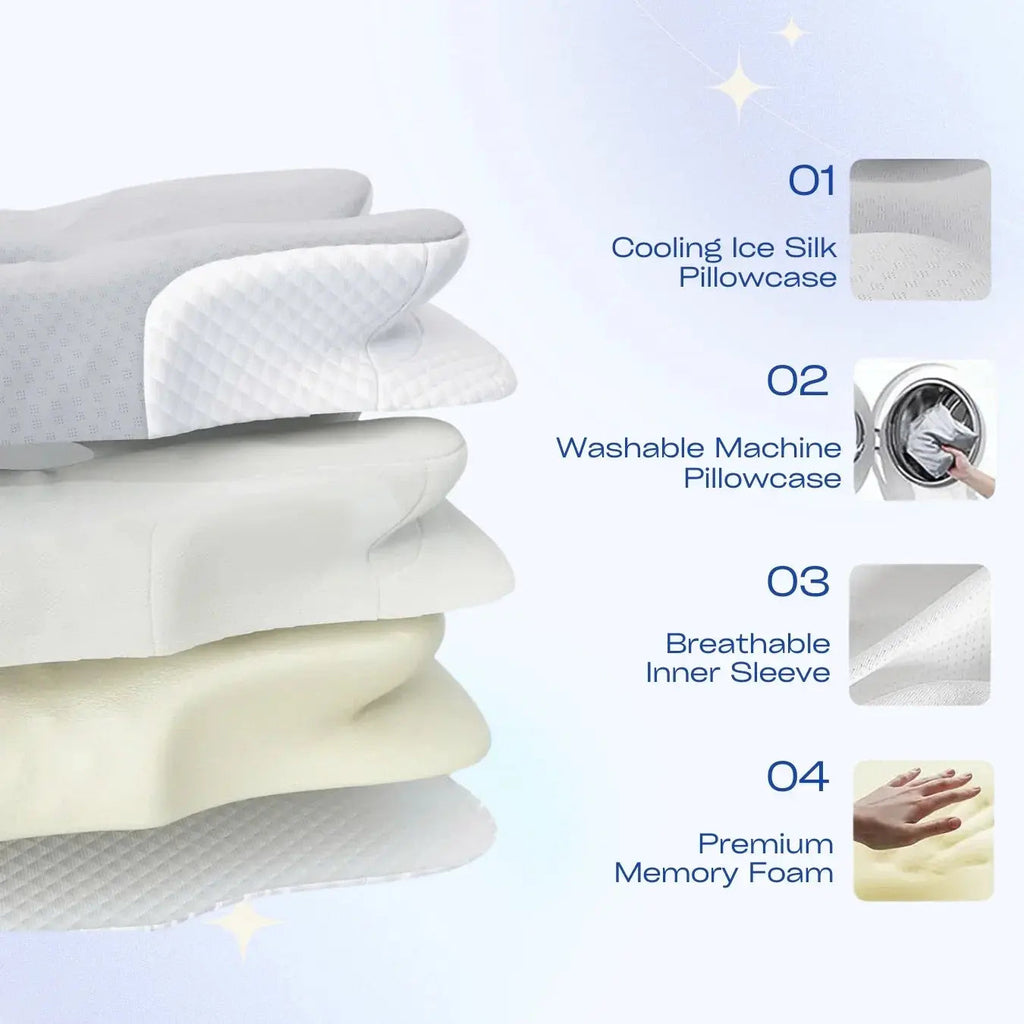 Ultra Cooling Contour Memory Foam Pillow