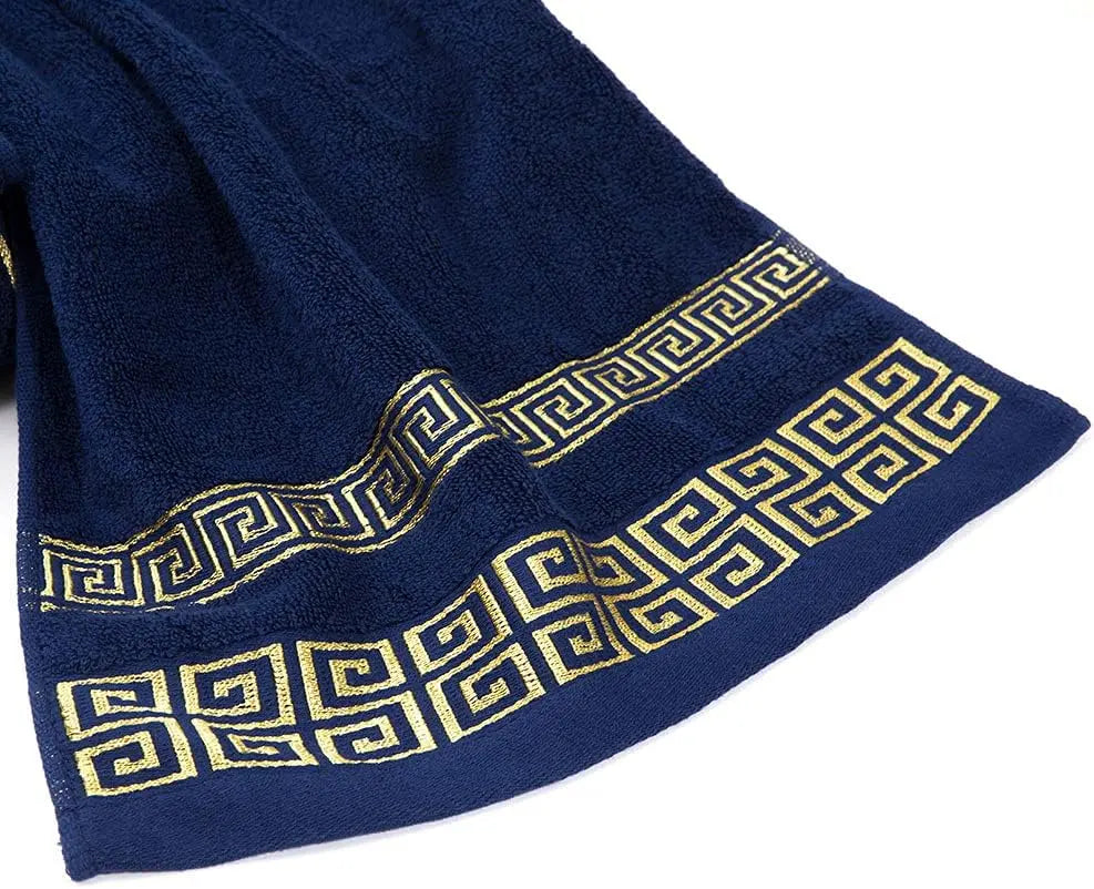 Quick-Dry Cotton Bath Towel Set with Thick Soft Texture for Daily Bathroom Use