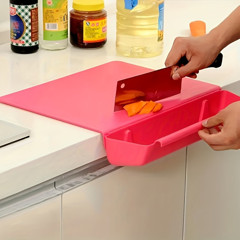 Two-in-One Chopping Board with Built-In Storage