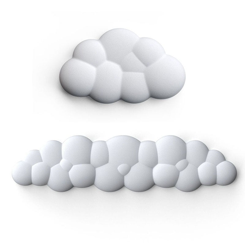 Cloud Wrist Pad with Memory Foam Design for Keyboard and Mouse Desk Use