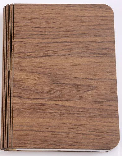 LED Wooden Book Lamp with 3 Color Modes USB Rechargeable for Kids Bedside or Bedroom Decor