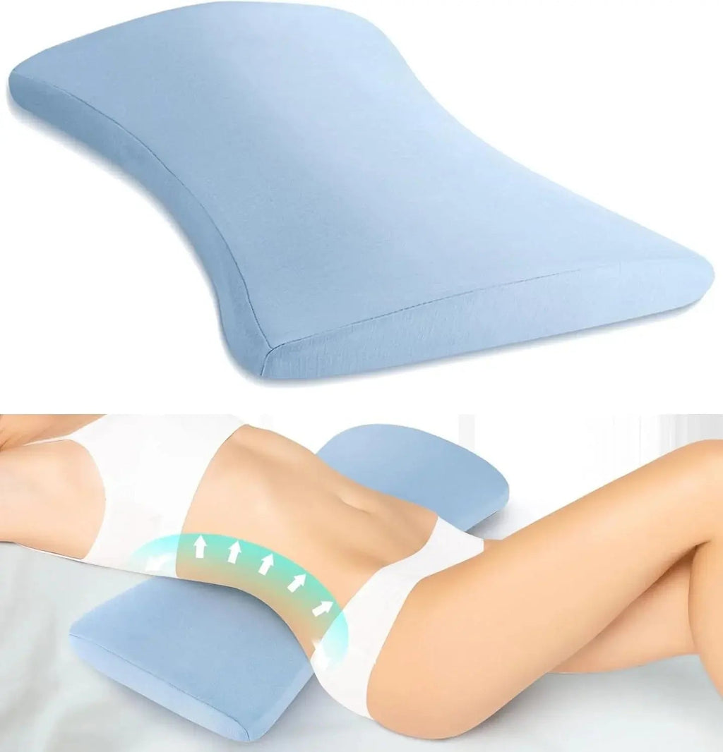 Ergonomic Contoured Support Pillow with Breathable Cover for Comfortable Daily Seated Use