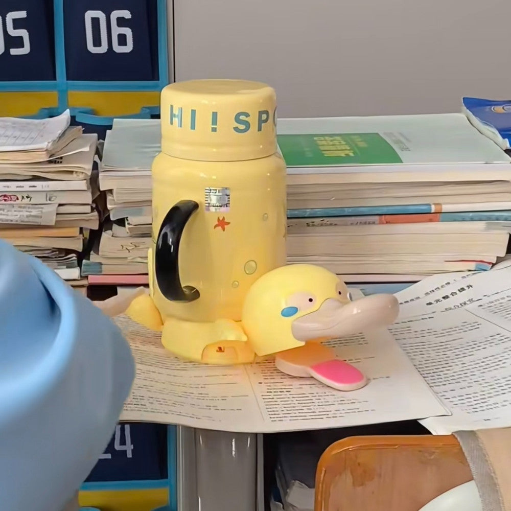 Duck Mug Coaster with 3D Decorative Design for Desk and Tabletop Use