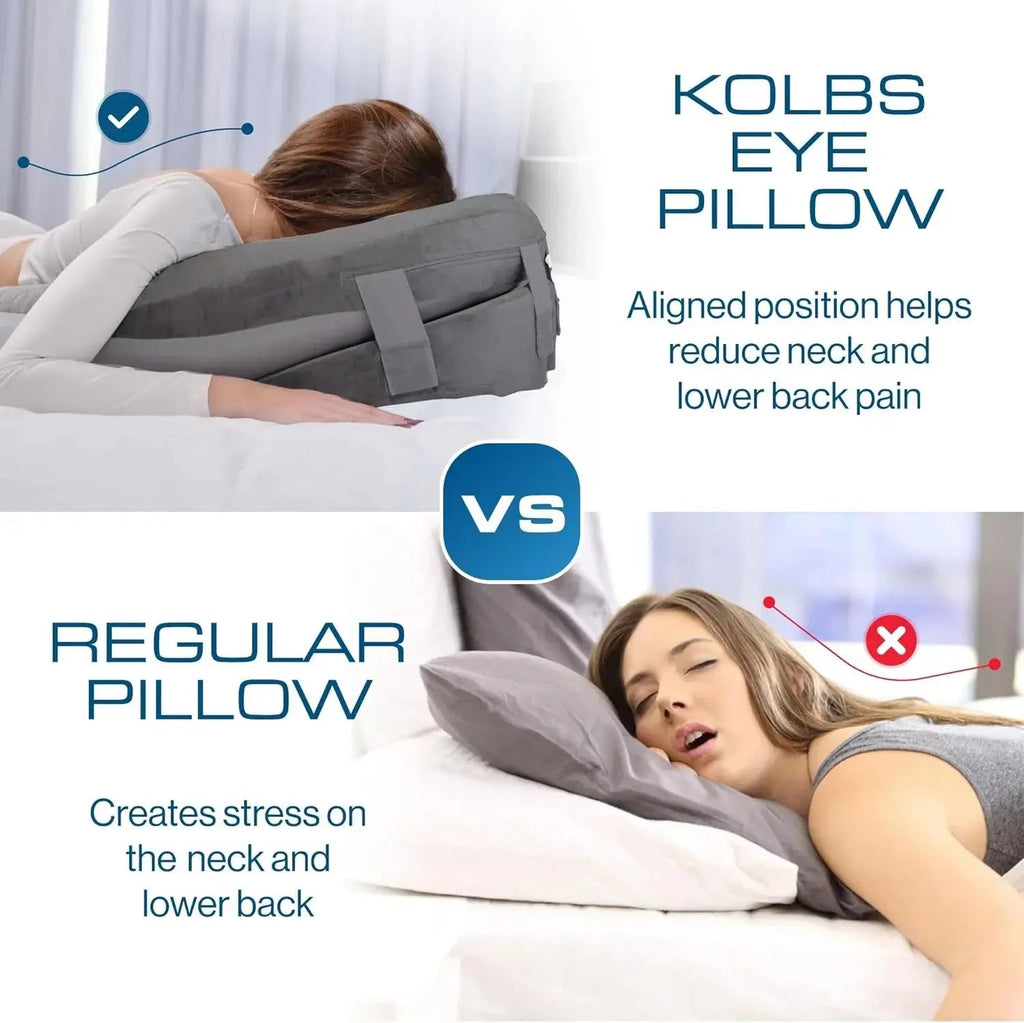 Face-Down Comfort Pillow Dual Sided Memory Foam for Prone Resting .
