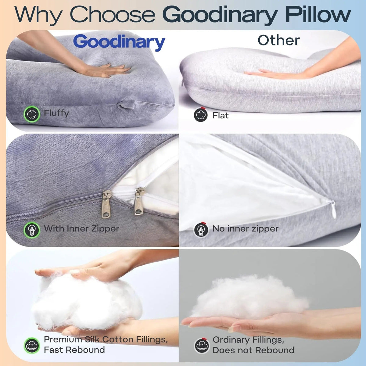 U-Shaped Cooling Full Body Pregnancy Pillow for Maternity & Postpartum Comfort