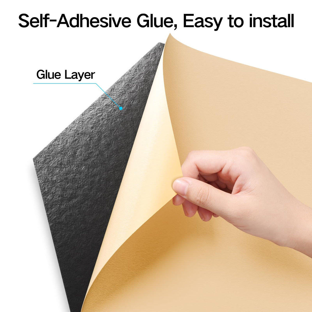 Y-Type Self-Adhesive Polyester Fiber Acoustic Panels for Soundproofing Music Rooms, Recording Studios, and Home Offices