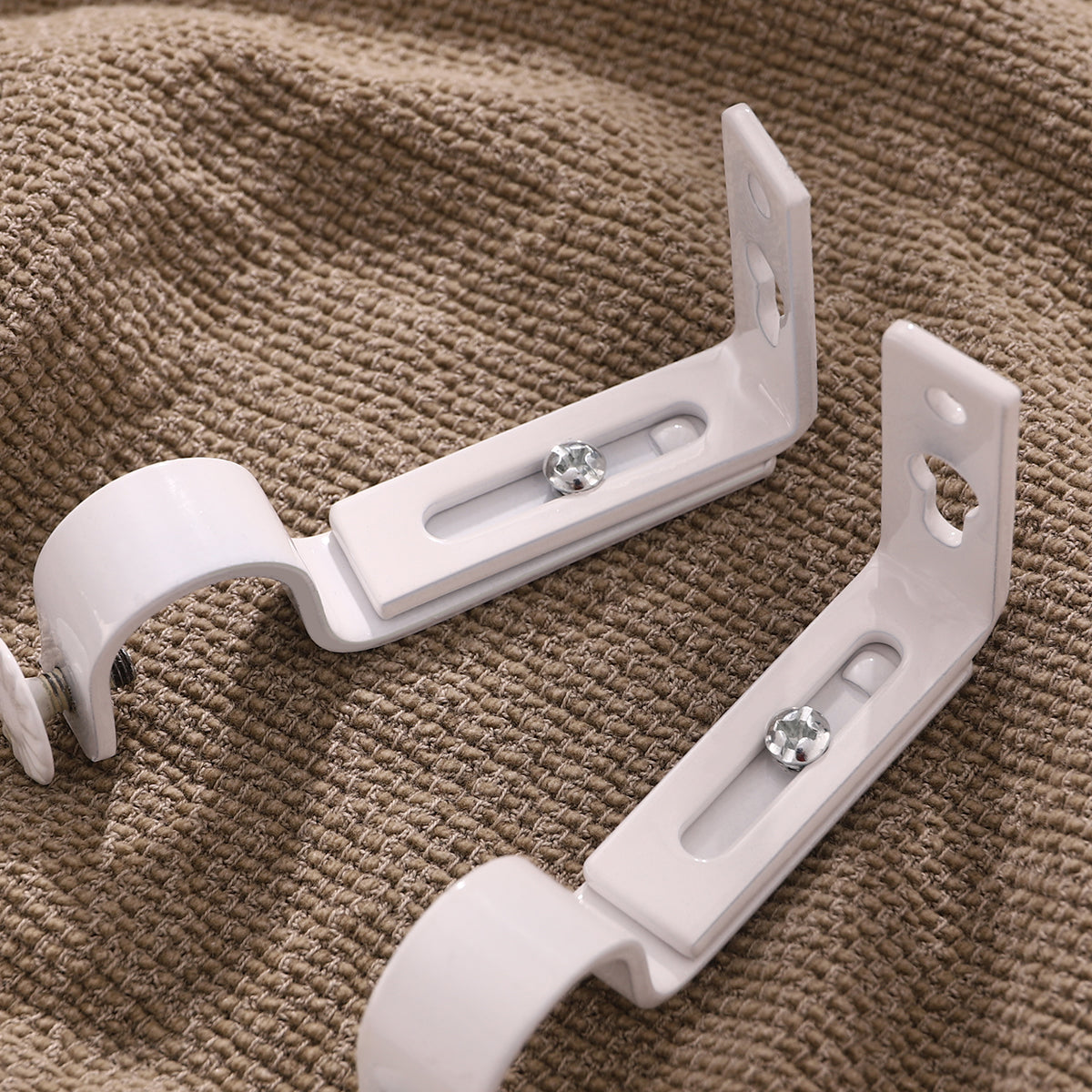 Elegant Curtain Bracket with Adjustable Iron Design for Home Curtain Installation