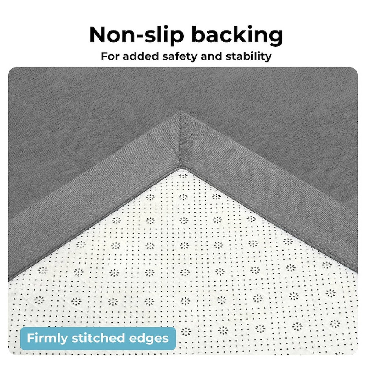 Baby Play Mat with 1.3 Inch Foam Padding for Nursery, Playroom and Floor Activities