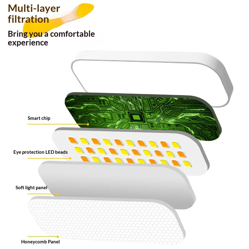 Clip-On LED Lamp with USB Rechargeable Design for Students, Bedrooms, and Office Desks