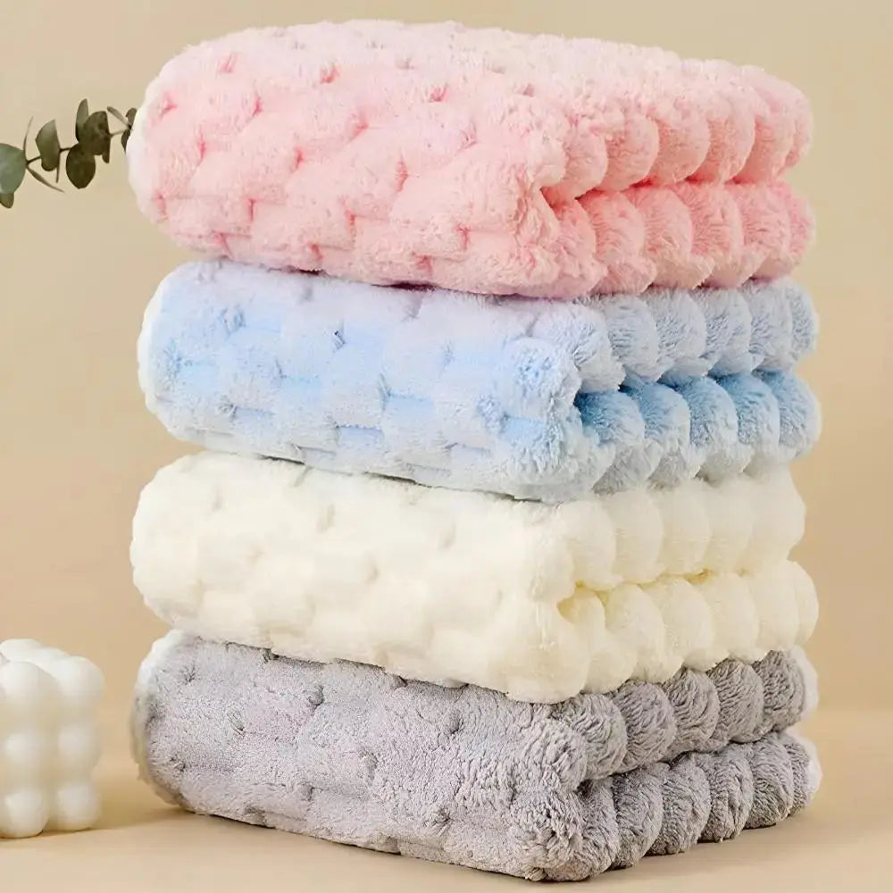 Soft Fleece Bath Towel Set with Breathable Comfort and Quick-Dry Performance
