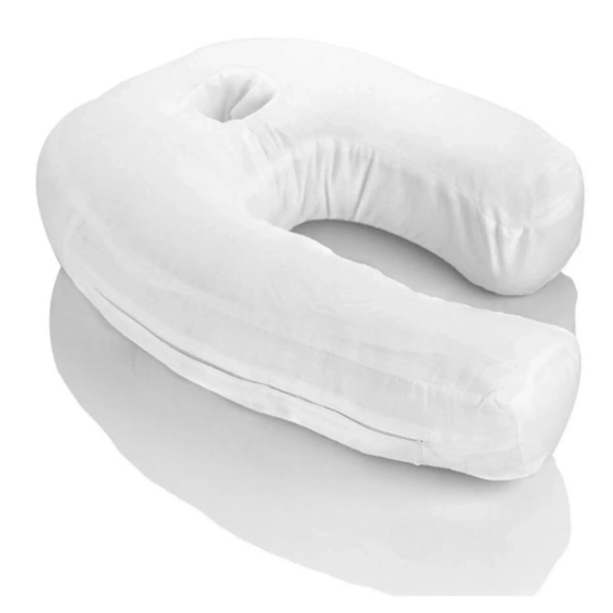 U-Shape Contour Pillow with Ear Space for Side Sleeping and Ergonomic Alignment