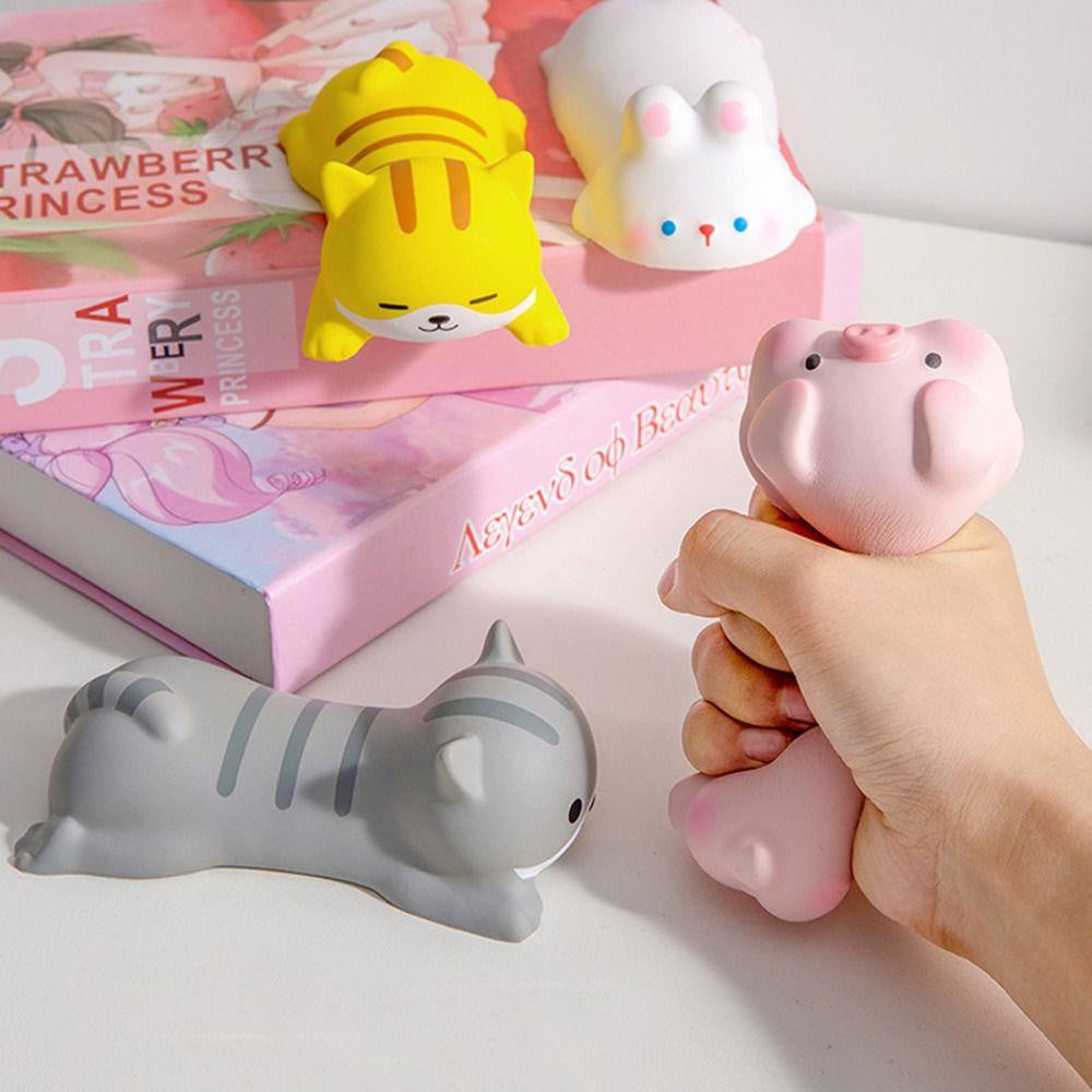 Cute Kawaii PU Wrist Rest Pad for Mouse and Keyboard, Ergonomic Arm Support for Desk Use, Portable 4.92 x 2.56 Inch Elbow and Hand Comfort Pad