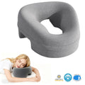 Face Down Pillow with Contoured Opening and Breathable Design for Massage Tables and Prone Resting