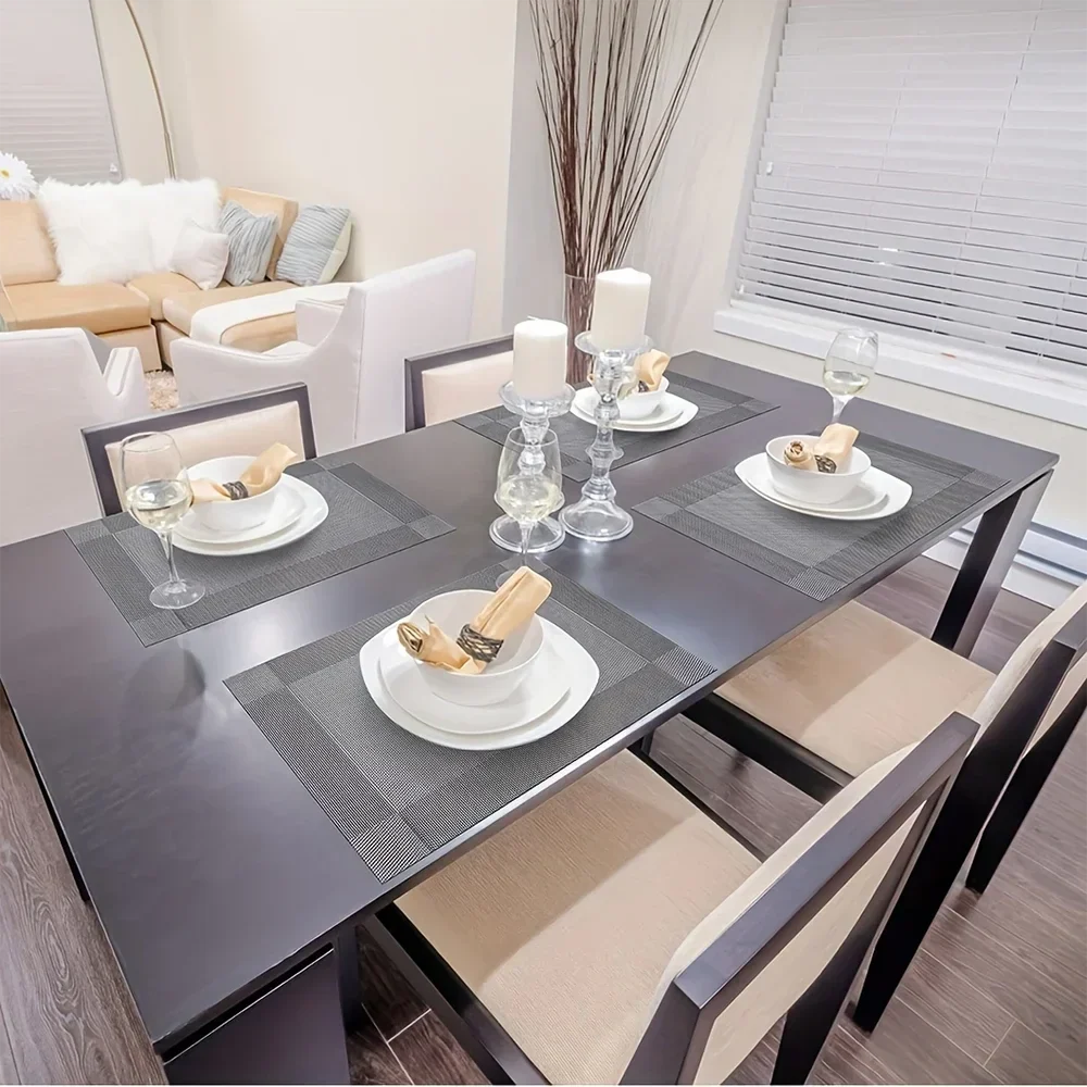 PlaciMat Woven PVC Placemats – Durable, Stylish Table Mats for Everyday Dining