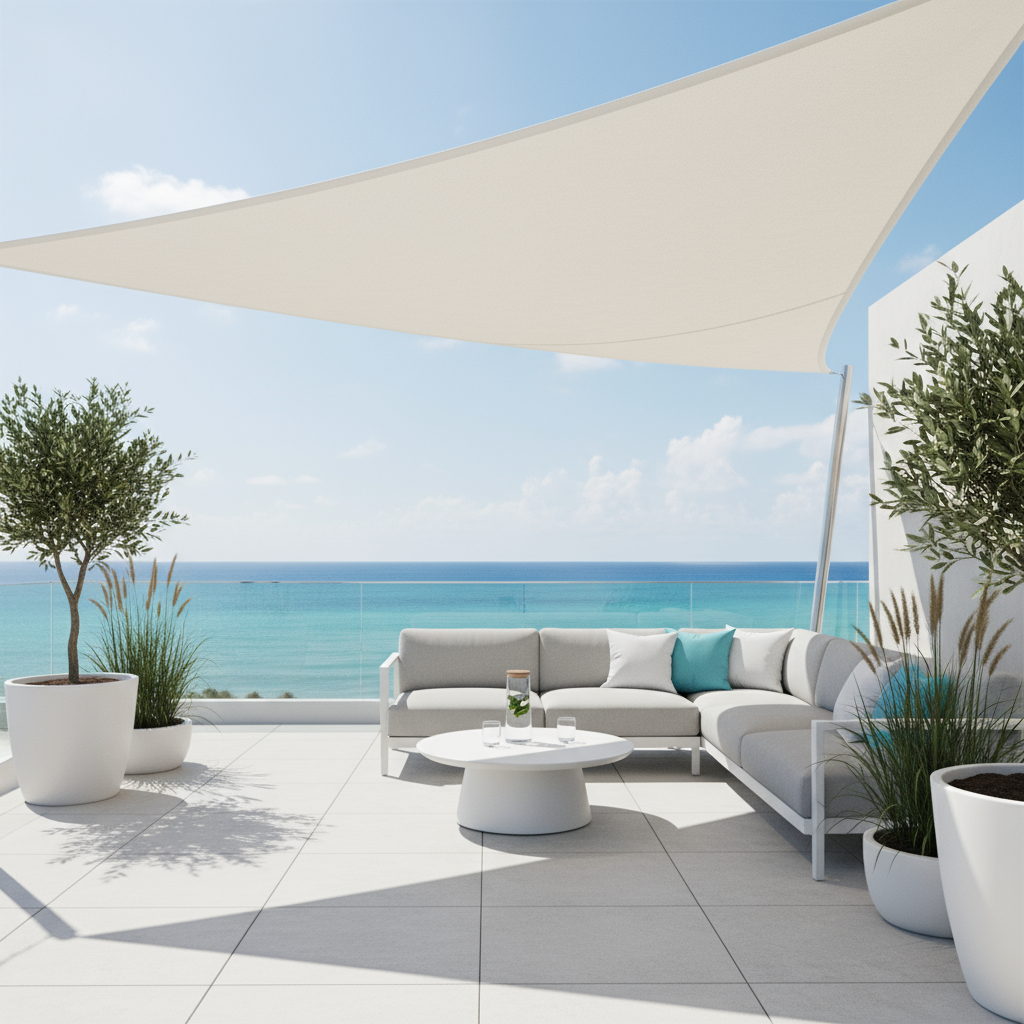 TriBlocker Shade Sail — Premium UV-Blocking Outdoor Canopy for Patio and Yard