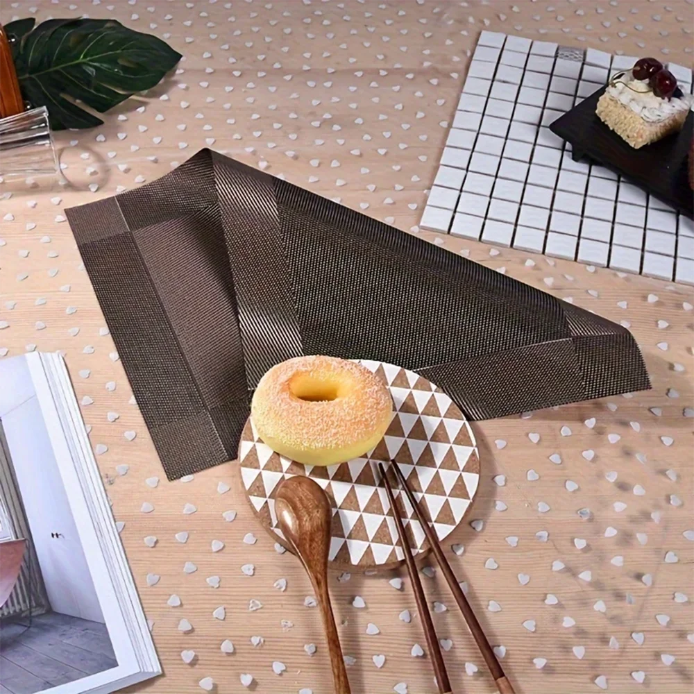 PlaciMat Woven PVC Placemats – Durable, Stylish Table Mats for Everyday Dining