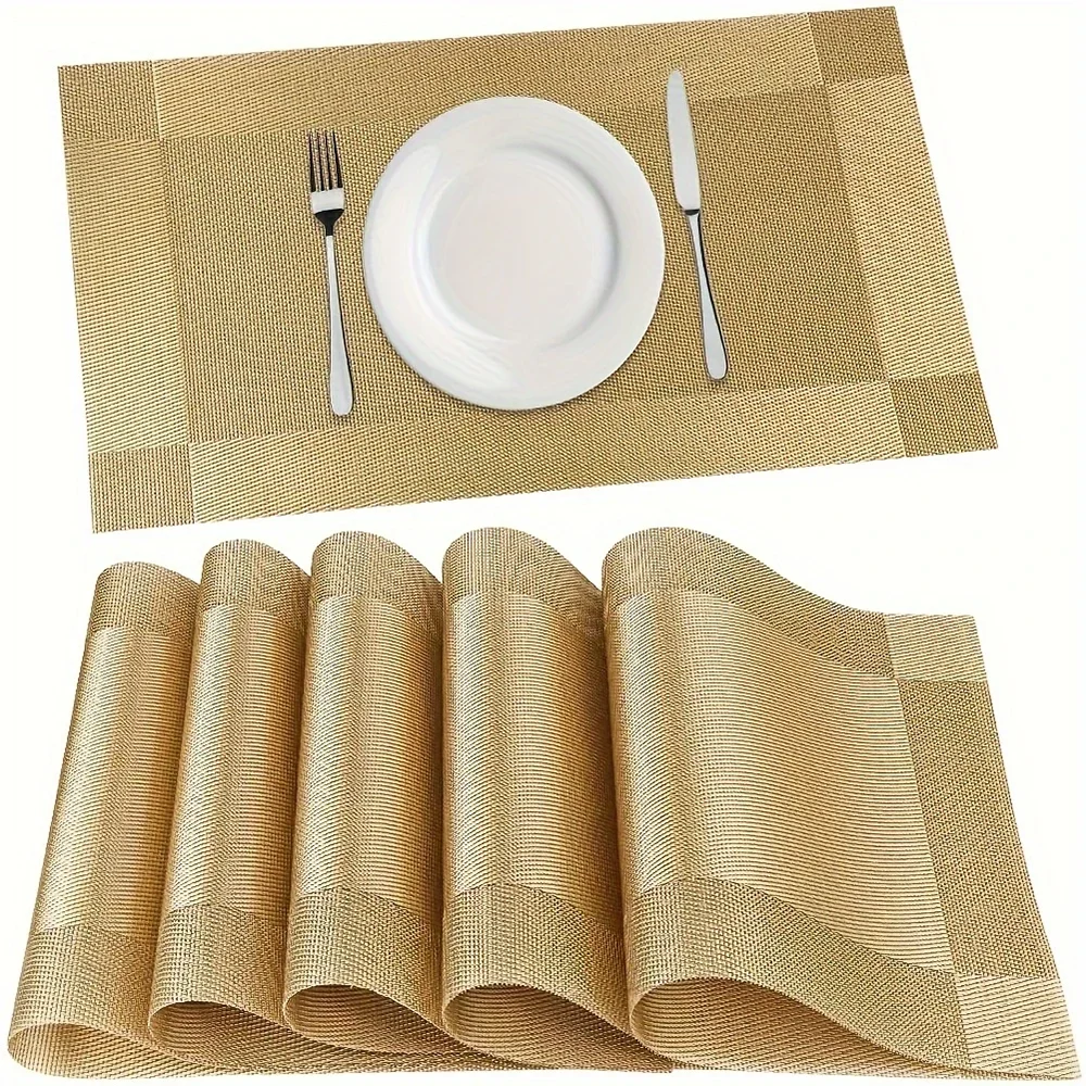 PlaciMat Woven PVC Placemats – Durable, Stylish Table Mats for Everyday Dining