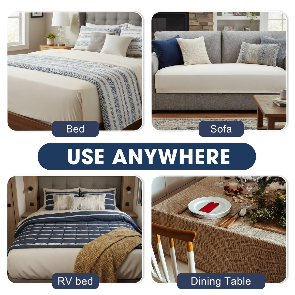 Adjustable Bed Sheet Fastener Straps with High Elastic Crisscross Design for Secure Bedding