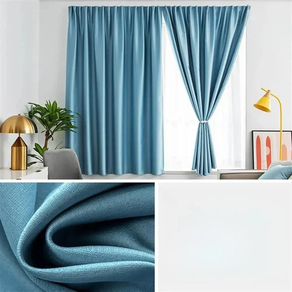 Eco-Friendly Polyester Full Blackout Velcro Sun Shield Curtain with UPF100 Protection for Light Control and Seasonal Use
