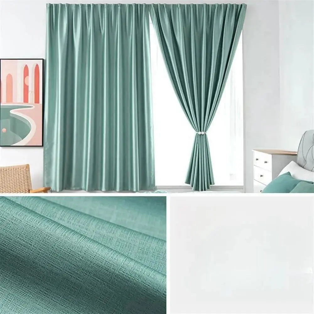 Eco-Friendly Polyester Full Blackout Velcro Sun Shield Curtain with UPF100 Protection for Light Control and Seasonal Use
