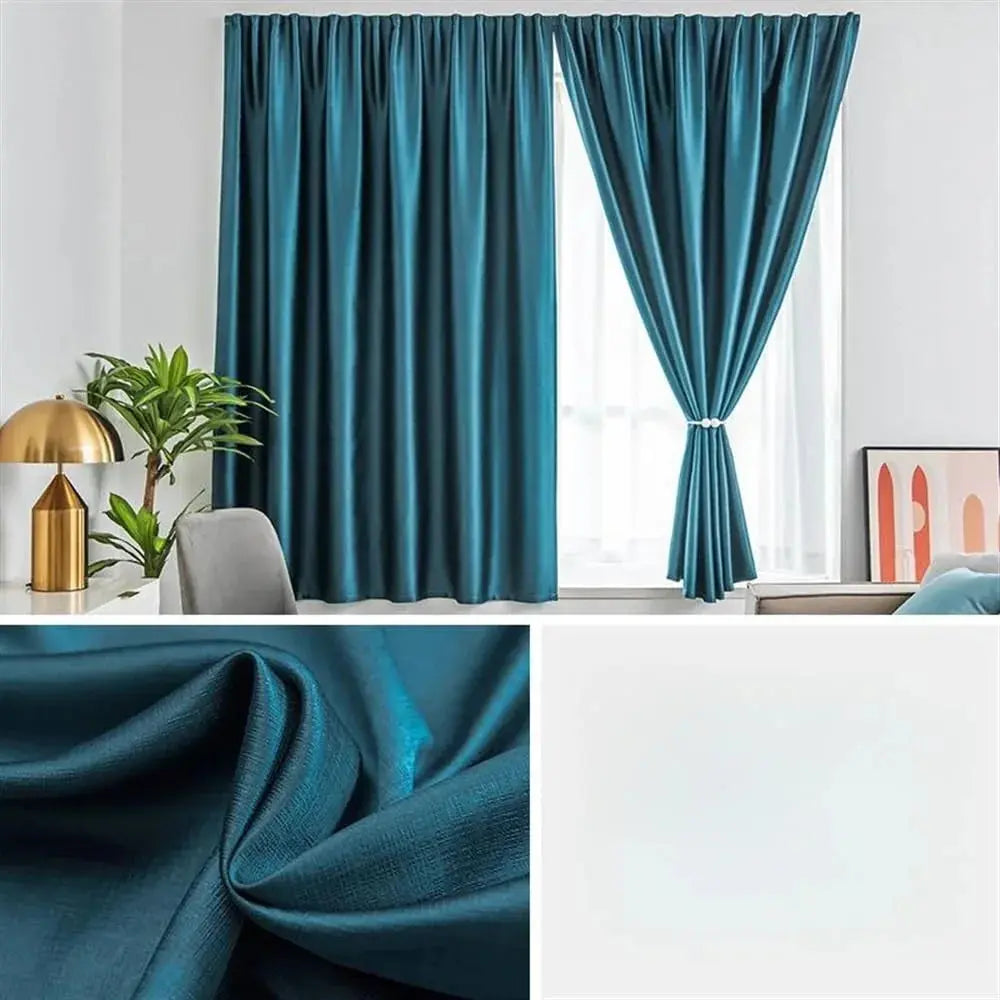 Eco-Friendly Polyester Full Blackout Velcro Sun Shield Curtain with UPF100 Protection for Light Control and Seasonal Use